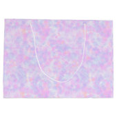 紫の絞り染めパターン ラージペーパーバッグ (裏面)