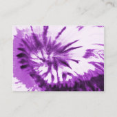 紫の絞り染めパターン 名刺 (正面)