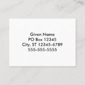 紫の絞り染めパターン 名刺 (裏面)