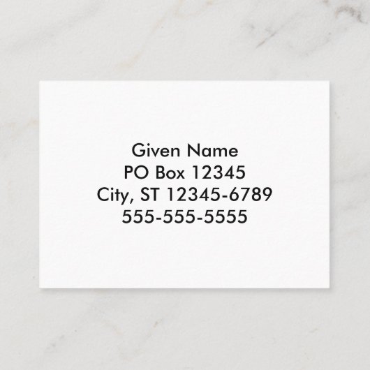 紫の絞り染めパターン 名刺 (裏面)