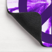 紫の絞り染め平和シンボル マウスパッド (コーナー)