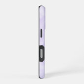 紫の絞り染め書パーソナライズされた名 iPhoneケース (右側面)