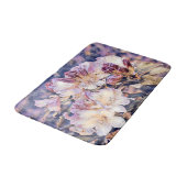 紫の絵画さくらんぼのこうもりの水色 バスマット (アングル)