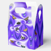 紫の絹に真珠を付けた蝶 フェイバーボックス (オープン)