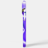 紫の絹に真珠を付けた蝶 Case-Mate iPhoneケース (裏面 / 左)