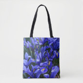 紫の網状アヤメの花 トートバッグ (正面)