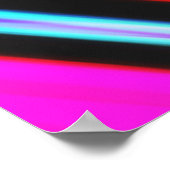 紫の緑と黄色の抽象芸術609 ポスター (角)