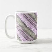 紫の緑のクリスマスパターン#28 ID1009 コーヒーマグカップ (左)