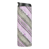 紫の緑のクリスマスパターン#28 ID1009 タンブラー (回転右)