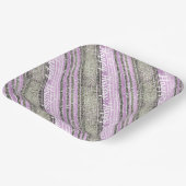 紫の緑のクリスマスパターン#28 ID1009 ペーパープレート (傾斜あり)