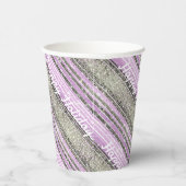 紫の緑のクリスマスパターン#28 ID1009 紙コップ (右)