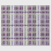 紫の緑のクリスマスパターン#2 ID1009 ラッピングペーパー (フラット)