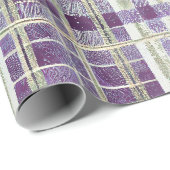 紫の緑のクリスマスパターン#2 ID1009 ラッピングペーパー (ロールコーナー)