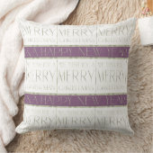 紫の緑のクリスマスパターン#35 ID1009 クッション (ブランケット)