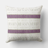 紫の緑のクリスマスパターン#35 ID1009 クッション (裏面)