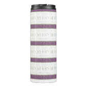 紫の緑のクリスマスパターン#35 ID1009 タンブラー (裏面)