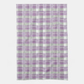 紫の緑のクリスマスパターン#7 ID1009 キッチンタオル (縦)