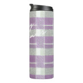 紫の緑のクリスマスパターン#7 ID1009 タンブラー (回転右)