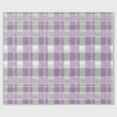 紫の緑のクリスマスパターン#7 ID1009 ラッピングペーパー (フラット)