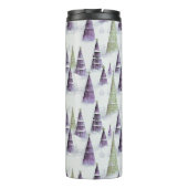 紫の緑のクリスマスパターン#8 ID1009 タンブラー (裏面)