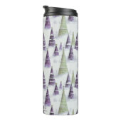 紫の緑のクリスマスパターン#8 ID1009 タンブラー (回転右)