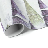 紫の緑のクリスマスパターン#8 ID1009 ラッピングペーパー (ロールコーナー)