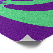 紫の緑のポスモダンター ポスター (角)