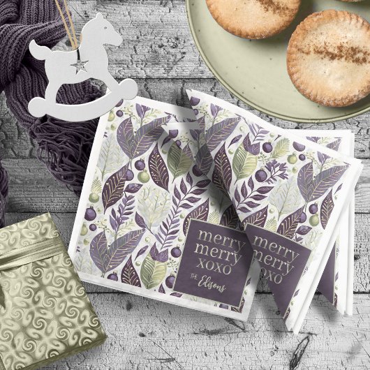 紫の緑のメリークリスマスパターン#21 ID1009