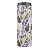 紫の緑のメリークリスマスパターン#21 ID1009 タンブラー (裏面)