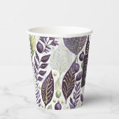 紫の緑のメリークリスマスパターン#21 ID1009 紙コップ (右)