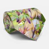 紫の緑のユッカの花のネクタイ ネクタイ (ロール)