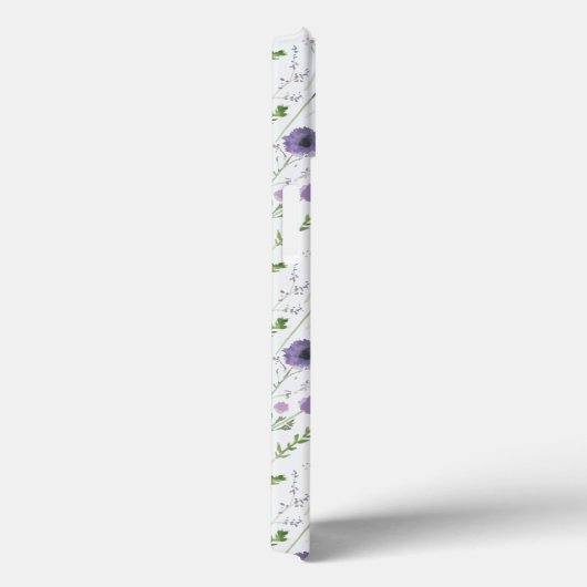 紫の緑の投げ花のパターンのケース – メイトiPhon Case-Mate iPhoneケース (裏面 / 右)
