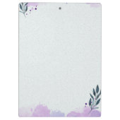紫の緑の水色の葉 クリップボード (裏面)