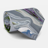 紫の緑の渦巻きタイ ネクタイ (ロール)