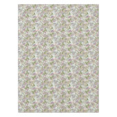 紫の緑数々の色のフローラペイズリー テーブルクロス (正面)