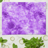 紫の縮れたテクスチャ キッチンタオル (折り畳み)