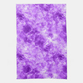 紫の縮れたテクスチャ キッチンタオル (縦)