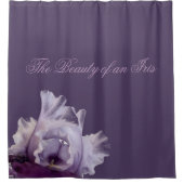 紫の美しい シャワーカーテン (正面)