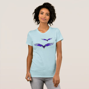 紫の羽毛の鳥 Tシャツ