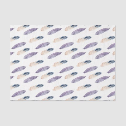 紫の羽(紫シリーズのデザイン6) 薄葉紙 (正面)