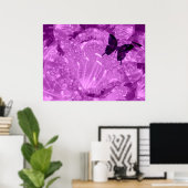 紫の翼のポスター ポスター (ホームオフィス)