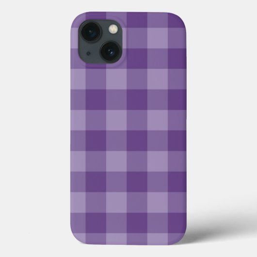 紫の背市松模様に景 Case-Mate iPhoneケース (裏面)