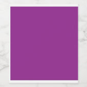 紫の背景と白素晴らし色のデザイン ワインラベル (シングルラベル)