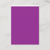 紫の背景と白素晴らし色のデザイン 名刺 (正面)