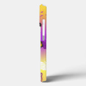 紫の背景のオオカナダモナークバタフライ Case-Mate iPhoneケース (裏面 / 左)