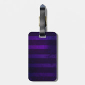 紫の背景のスチームパンクのクモ ラゲッジタグ (裏面縦)