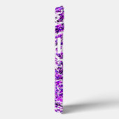 紫の背景を持つ黒とピンクの十字 Case-Mate iPhoneケース (裏面 / 右)