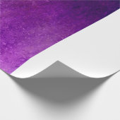 紫の背景テクスグランジチャ ラッピングペーパー (角)