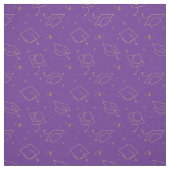 紫の背景卒業キャップトス ファブリック (見本)