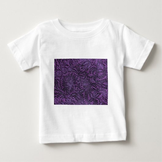 紫の背景 ベビーTシャツ (正面)